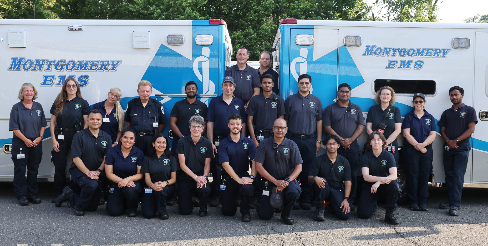 Montgomery EMS EMT on a call